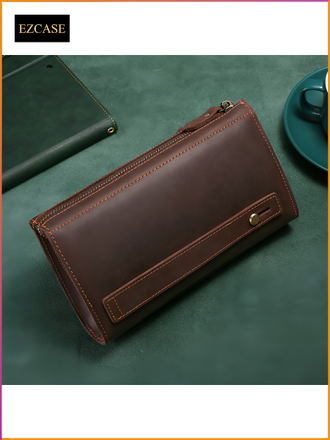 клатч портмоне из натуральной кожи