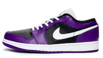 Nike Air Jordan 1 Low Court Purple Black