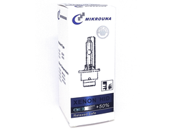 Ксеноновая лампа D2S 4300K Mikrouna +50%, 35W, 1шт