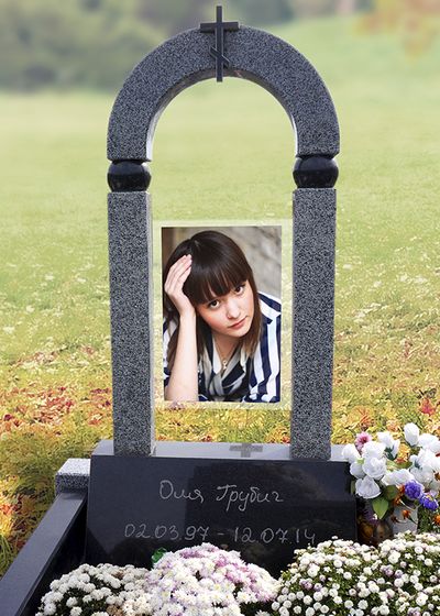 Оригинальный памятник на могилу девушки