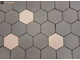 Декоративная облицовочная плитка гексагон Kamastone Соты 11367-2 коричневый с бежевым, микс