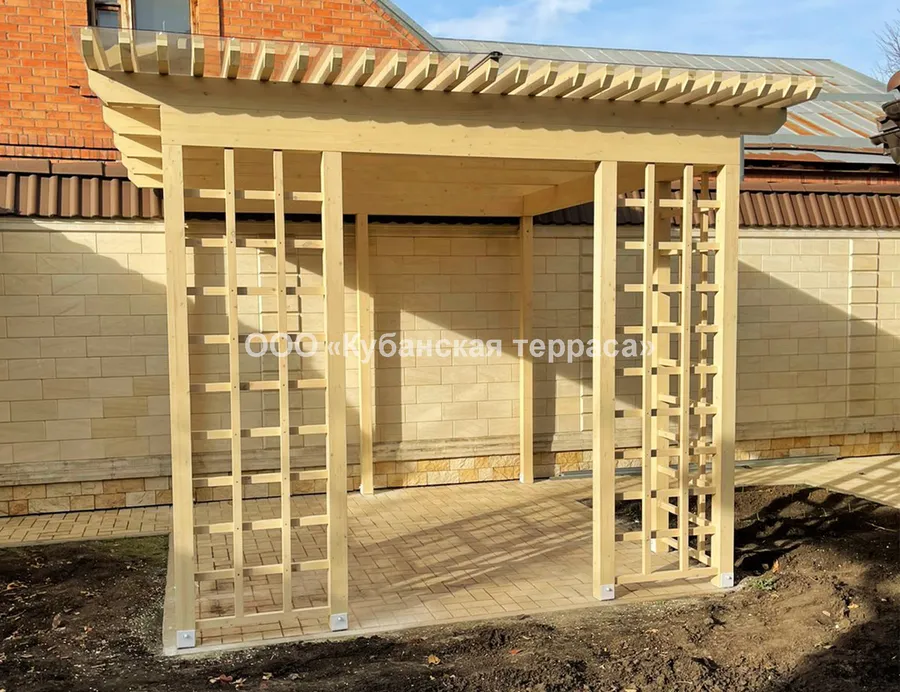 Деревянная пергола 3*3м