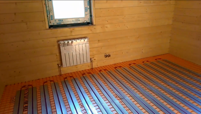 Мат для труб под теплый водяной пол из Пеноплэкс 50 мм.