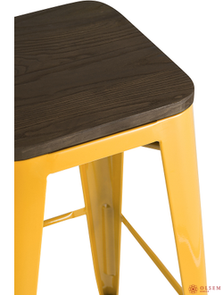 Стул барный TOLIX WOOD желтый глянцевый