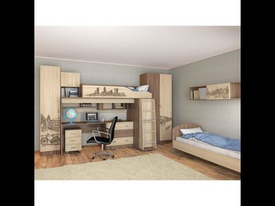 Кровать-чердак Орион Подростковая спальня (ТЭКС)