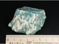 Амазонит, необработанный образец, Кольский п-ов (50*40*32 мм, 101 г) №27494