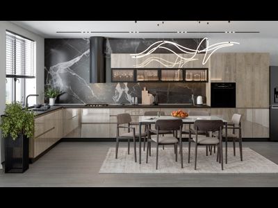 Угловая кухня Этна лак модульная можно заказать по своим размерам