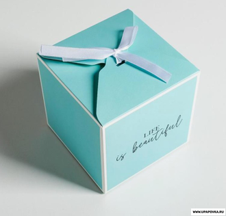 Коробка подарочная «Тиффани» 12 x 12 x 12 см