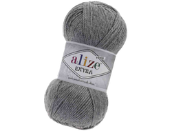Extra (Alize) пряжа цвет № 21 серый меланж
