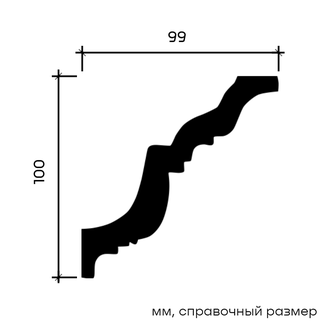 Карниз 1.50.116 - 100*99*2000мм