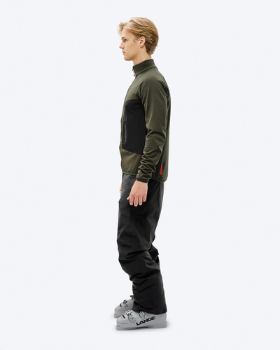 Techno Grid Fleece T-Neck (Forest Green) флис M