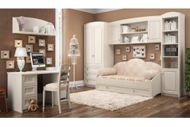 Детская, 3200 мм. Материал фасадов МДФ. Срок изготовления  40 рабочих дней. Цена на момент заказа 99800 руб.