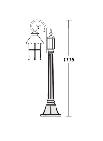 Садово-парковый светильник серии  Caior  l(55см)