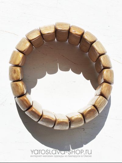 М-131. Браслет деревянный ноготки ясень.