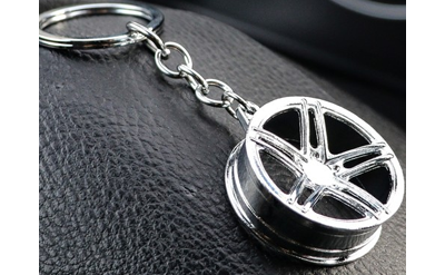 Брелок «ДИСК», металл ХРОМ