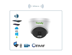 TC-C34XN Spec:I3/E/Y/2.8mm/V5.0 уличная LAN IP камера с  фиксированными объективом, серия SPARK, встроенный DVR, 4Мп (EasyLivePlus)