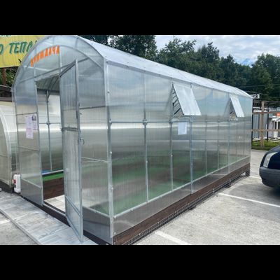 Сборка теплицы «ВАГОН», ширина 3м