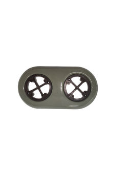 Подложка керамическая с суппортом 2-ая, серая, для монтажа ретро электрики Арбат