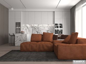 Модульный диван угловой 280×280 см