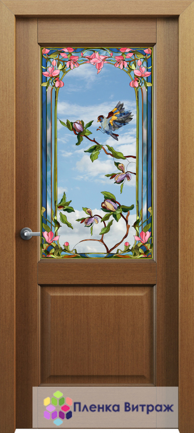 Витражная пленка, витражная пленка самоклеющаяся под заказ,пленочный витраж с бабочками