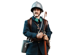 Французский альпийский стрелок 1915 г - Коллекционная ФИГУРКА 1/6 France Chasseurs Alpins in Vosges 1915 (QOM-1041) - QORANGE QOTOYS