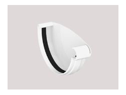 GIZA ЗАГЛУШКА ЖЕЛОБА ПРАВАЯ 120 ММ, ЦВЕТ БЕЛЫЙ