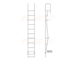 Лестница навесная алюминиевая, лестница с крюками, лестница подвесная ...