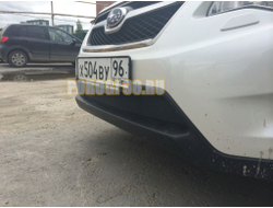 Защита радиатора Subaru XV 2012-2016 black PREMIUM