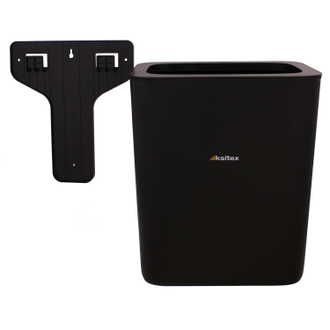 GBW-26B Ksitex Урна корзина для мусора подвесная пластиковая 26 литров B2 черная