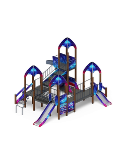 Серия «Космопорт» (Космос) ДИК 2.14.02-02 H=750 H=1200 H=2000 винтовой скат игровой комплекс