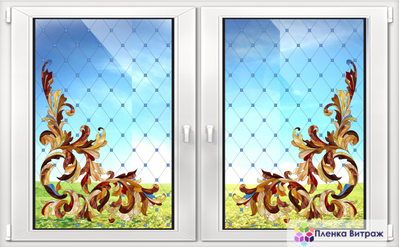 Витражная пленка  KL №64