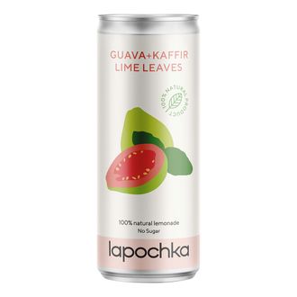 Натуральный лимонад "Guava+Kaffir-Lime Leaves", 0,33л, (Lapochka)