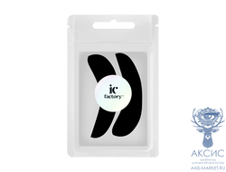 Патчи силиконовые многоразовые для ресниц черные IC FACTORY, 1 пара