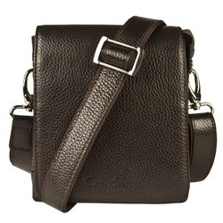 Кожаная мужская сумка Damboli brown (арт. 5046-04)