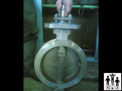 Затвор поворотный дисковый из нержавеющей стали DN250 PN25 тип нр 111 EBRO-ARMATUREN(Германско-Щвецарское производство)