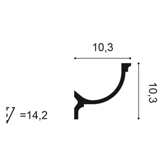 Карниз C902 - 10,3*10,3*200см