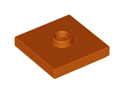Plate, Modified 2 x 2 with Groove and 1 Stud in Center (Jumper), Dark Orange (87580 / 6315197)