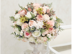 Прекрасное сочетание цветов цветочной композиции Эферия великолепная № КВВ009/Размер 50х40 см