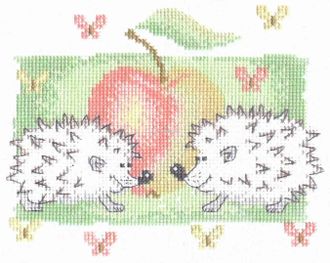 Яблочные ежики 01.034.03, Марья Искусница (Машенька) (набор для вышивания) vkn