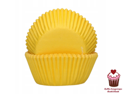 Капсулы бумажные для выпечки Желтые, 100 шт
