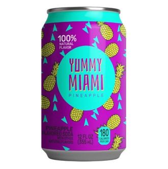 Вкусный Майями Ананас (YUMMY MIAMI PINEAPPLE) сильногазированный напиток, США, объем 355 мл
