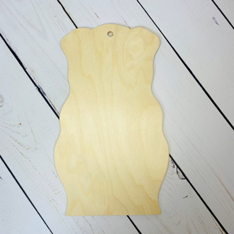 Доска разделочная Свинка 290*180 мм деревянная без росписи