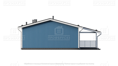 Каркасный одноэтажный дом стиль Классика, 155 м2