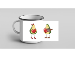 Кружка металлическая эмалированная #2 на День влюблённых, 14 февраля