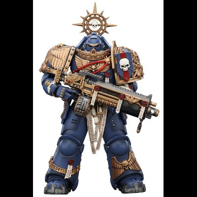 Ультрамарин в тяжелой реликтовой броне (Warhammer 40K) - КОЛЛЕКЦИОННАЯ ФИГУРКА 1/18 Ultramarines Heavy Relic Primus Armor with Heavy Relic Bolt Rifle (JT02854) - JOYTOY