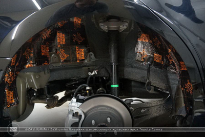 Шумоизоляция колесных арок автомобиля