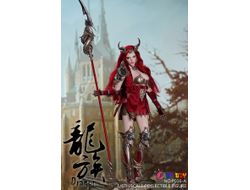 ПРЕДЗАКАЗ - Эльфийка-воин в красном- КОЛЛЕКЦИОННАЯ ФИГУРКА 1/6 Dragon Elves golden (P016A) - PLAY TOY ?ЦЕНА: 26700 РУБ?