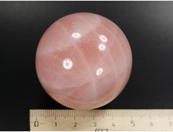 Шар Розовый кварц, Мадагаскар (49 мм, 167 г) №35389