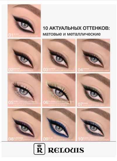 РЕЛУИ Карандаш для глаз с витамином Е (Италия)