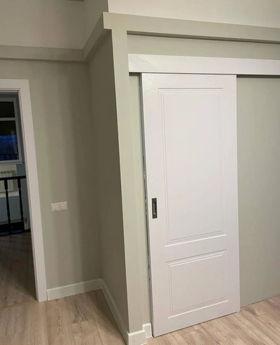 СДВИЖНАЯ ДВЕРЬ (КУПЕ)/ КАНТАТА/ WHITE. КАНТАТА/ ЭМАЛЬ БЕЛАЯ